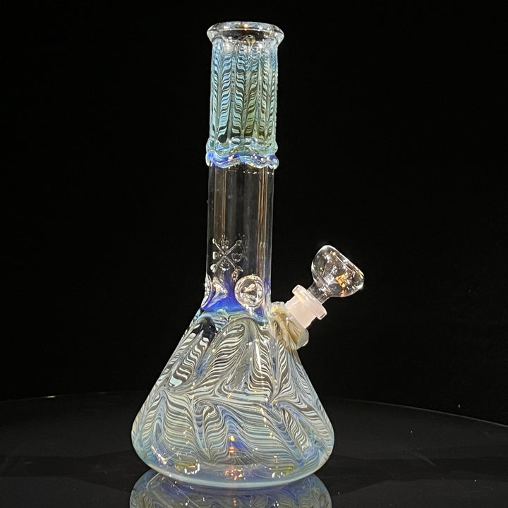 10.5" Color Rake Beaker Bong Glass Pipe Mary Jane's Glass