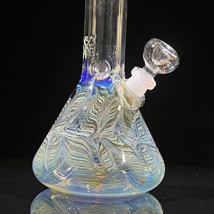 10.5" Color Rake Beaker Bong Glass Pipe Mary Jane's Glass