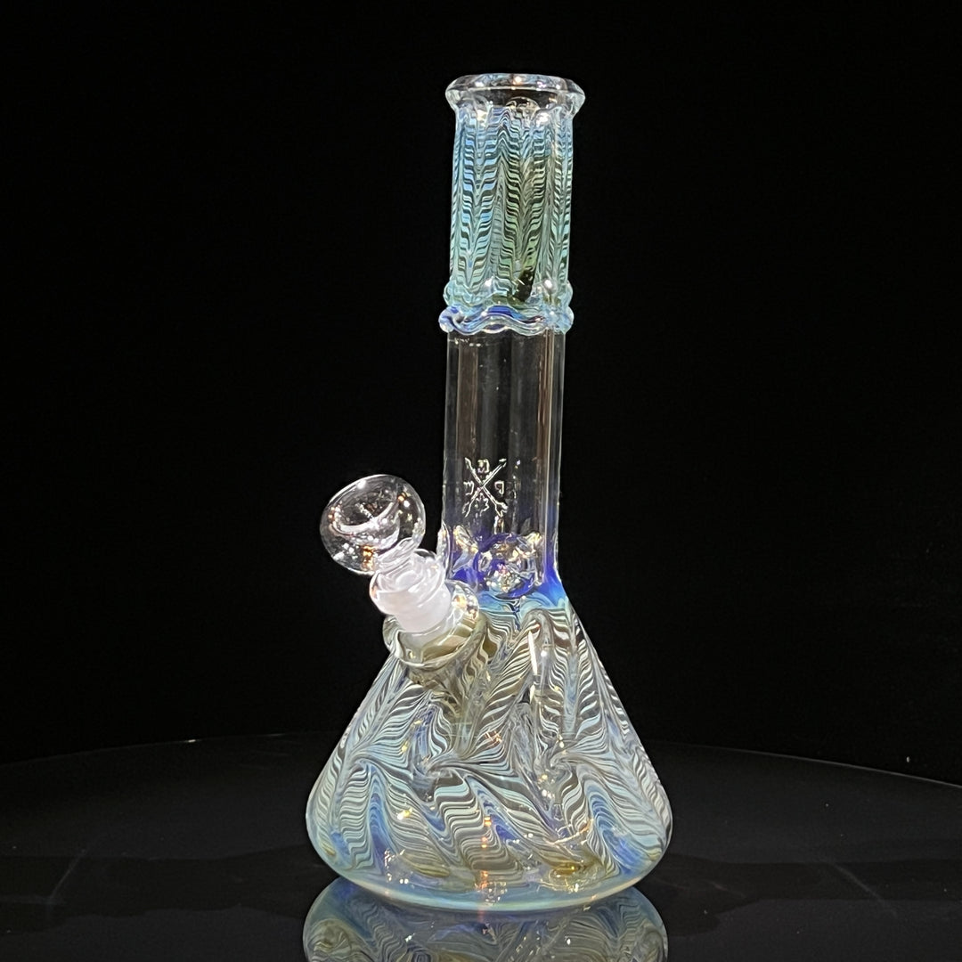 10.5" Color Rake Beaker Bong Glass Pipe Mary Jane's Glass