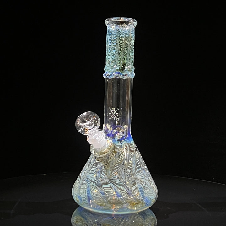 10.5" Color Rake Beaker Bong Glass Pipe Mary Jane's Glass