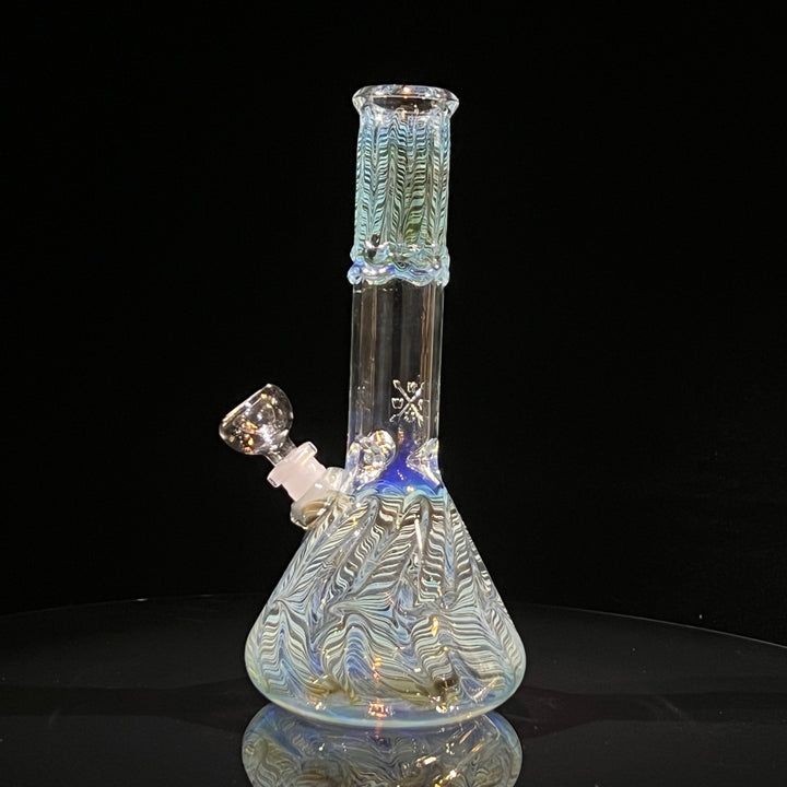 10.5" Color Rake Beaker Bong Glass Pipe Mary Jane's Glass