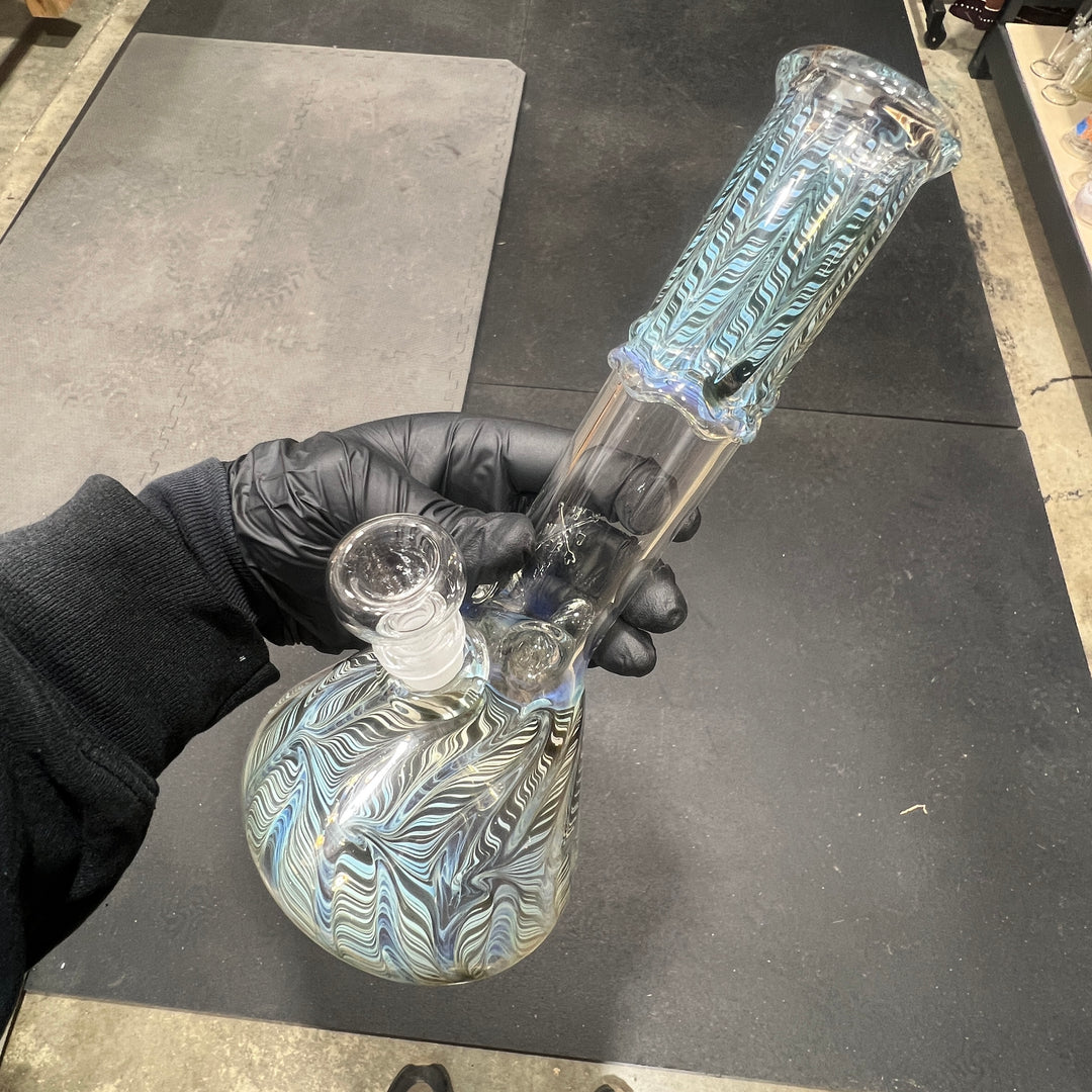 10.5" Color Rake Beaker Bong Glass Pipe Mary Jane's Glass