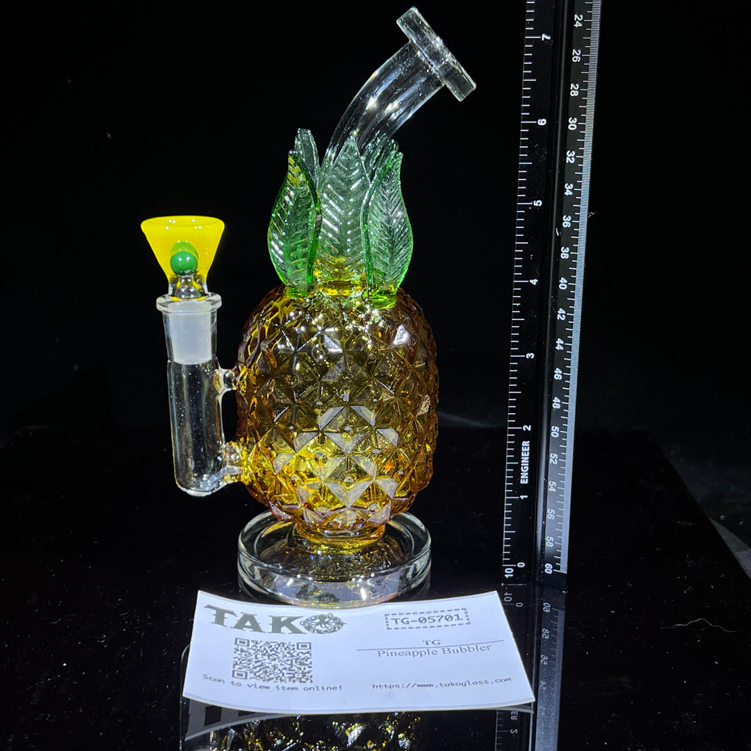 Pineapple Bubbler Glass Pipe TG   