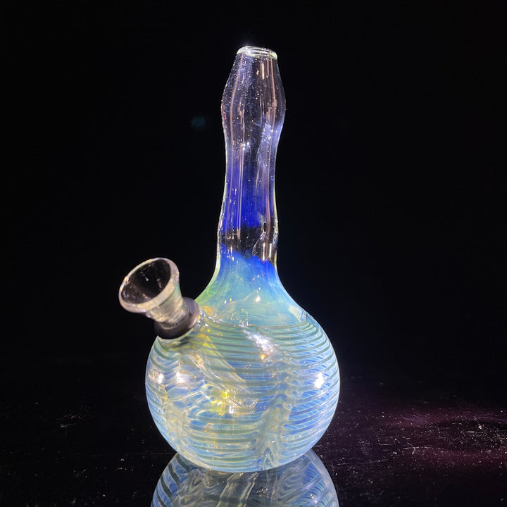 5" Silver Fumed Mini Bong Glass Pipe Mary Jane's Glass   