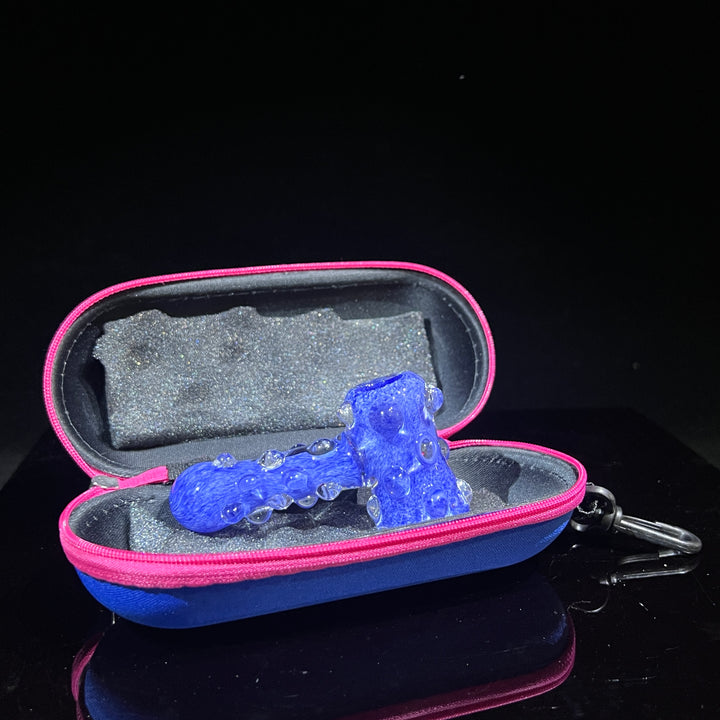 Sky Blue Marble Hammer + Case Combo Glass Pipe TG   