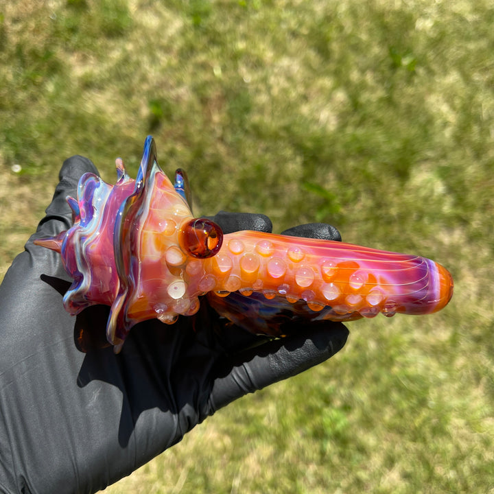 Mango Seashell Pipe Glass Pipe Unclefish Creations   