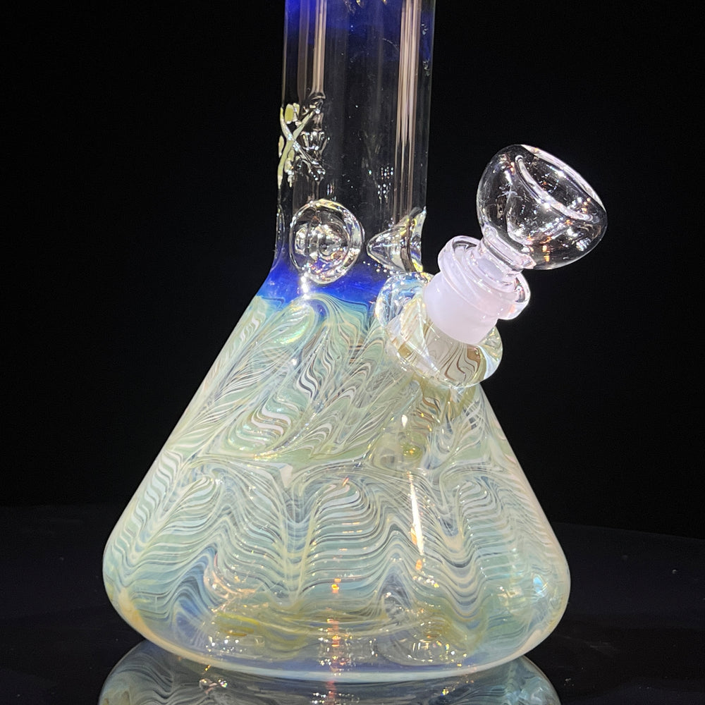 10.5" Color Rake Beaker Bong Glass Pipe Mary Jane's Glass