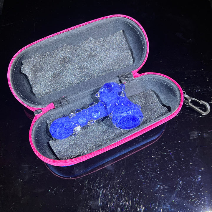 Sky Blue Marble Hammer + Case Combo Glass Pipe TG   