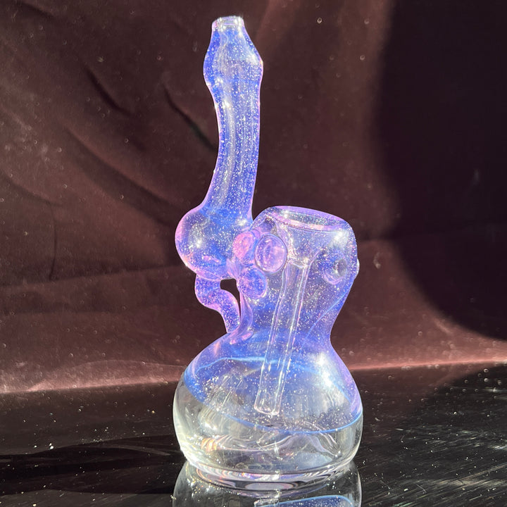 Lavender Marble Bubbler Glass Pipe Sable Haze   