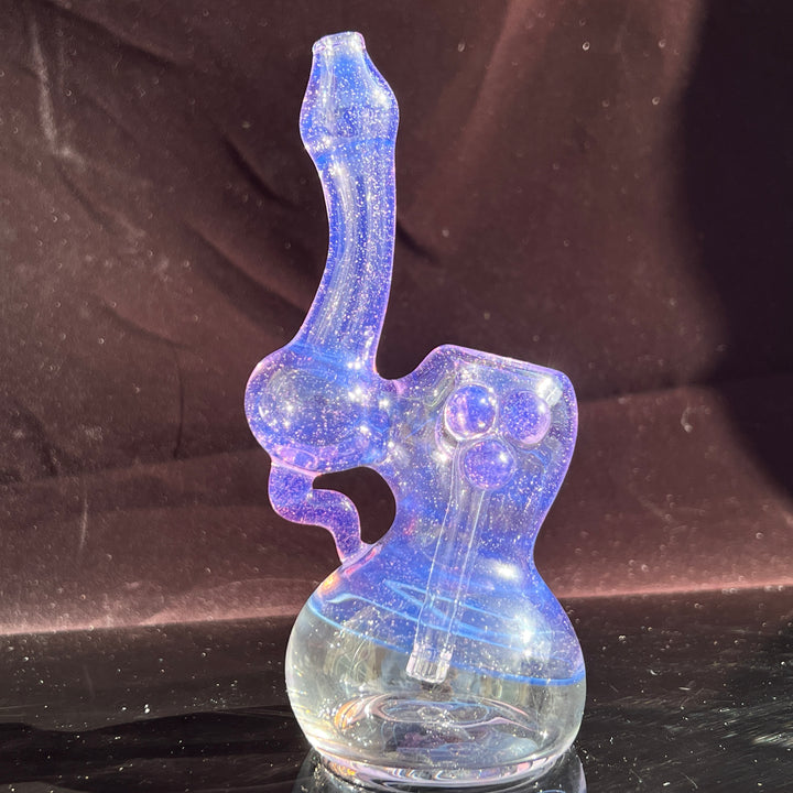 Lavender Marble Bubbler Glass Pipe Sable Haze   