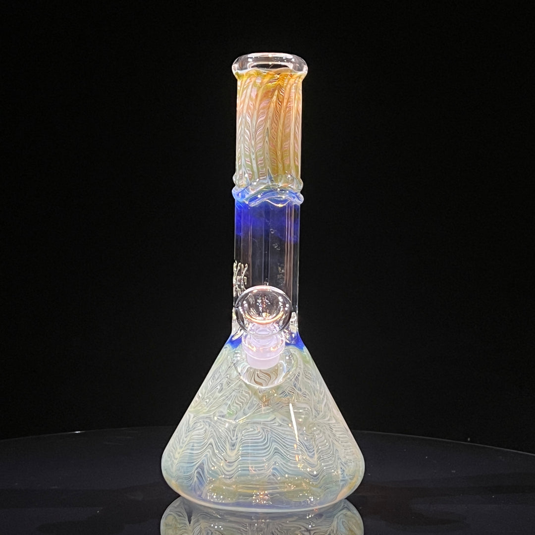 10.5" Color Rake Beaker Bong Glass Pipe Mary Jane's Glass