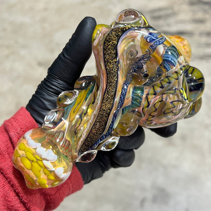 Molten Thick and Twisted Pipe Glass Pipe Molten Imagination   