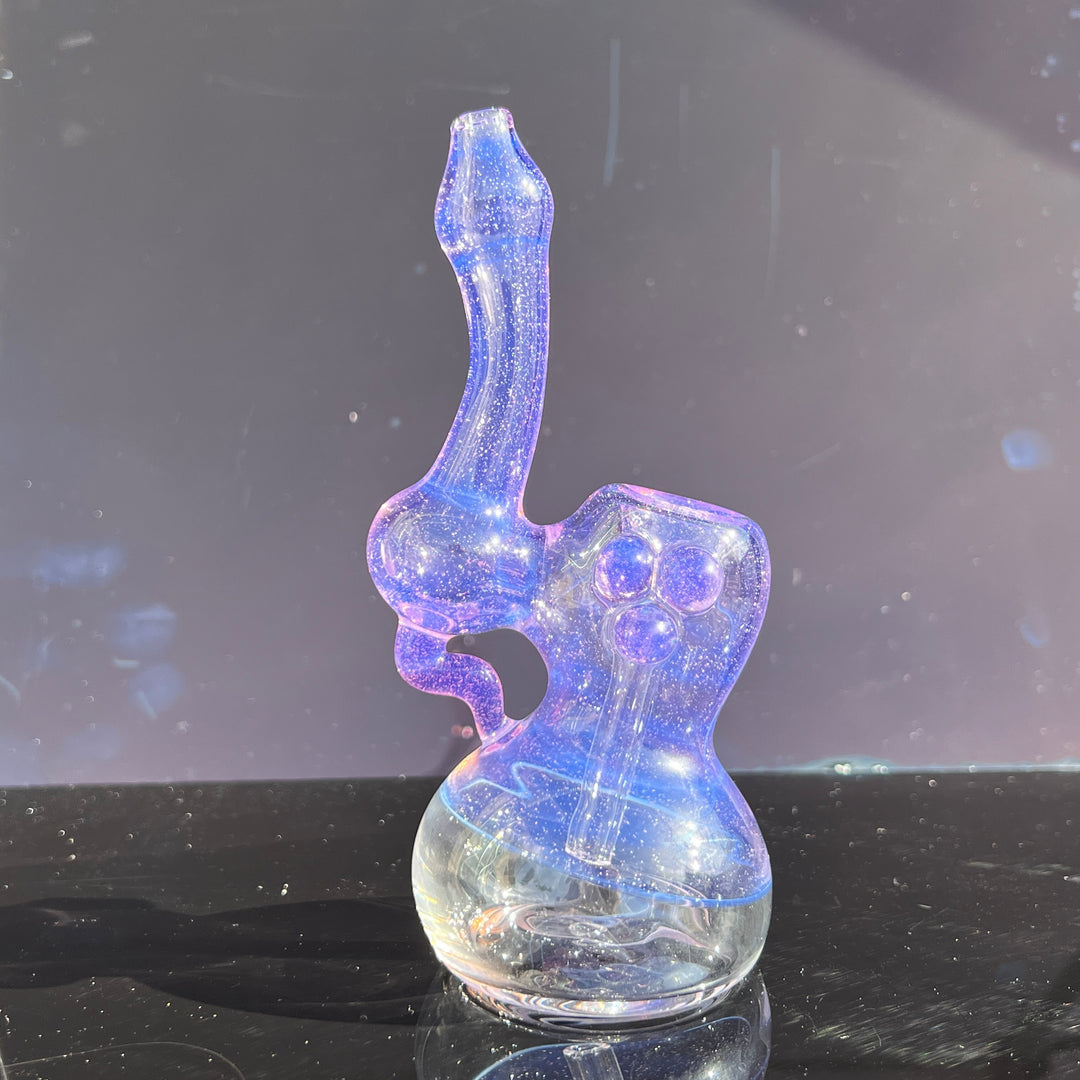 Lavender Marble Bubbler Glass Pipe Sable Haze   