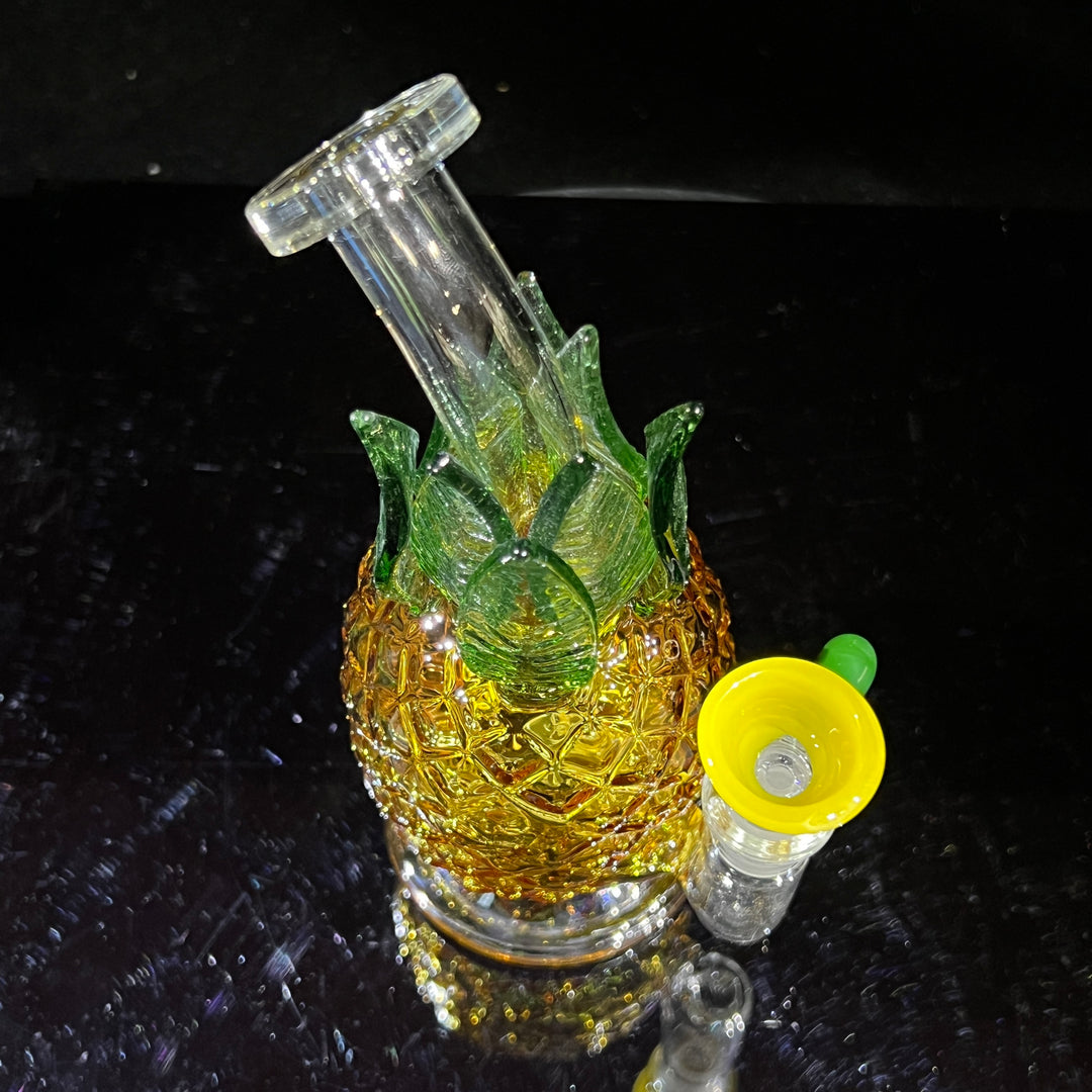 Pineapple Bubbler Glass Pipe TG   