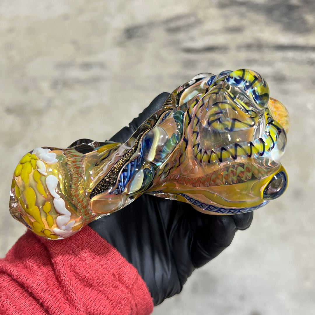 Molten Thick and Twisted Pipe Glass Pipe Molten Imagination   