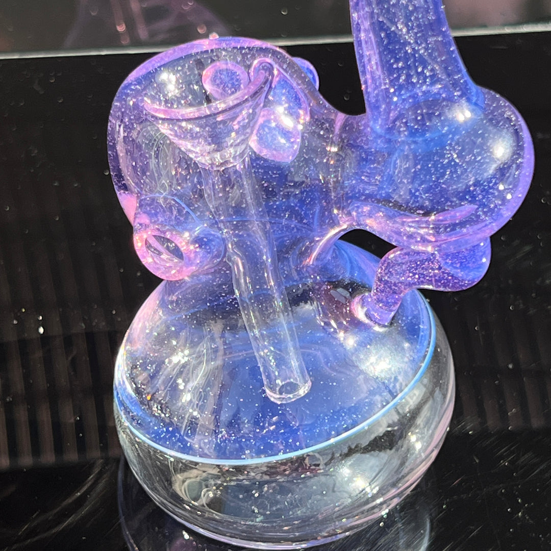 Lavender Marble Bubbler Glass Pipe Sable Haze   