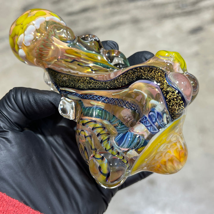 Molten Thick and Twisted Pipe Glass Pipe Molten Imagination   