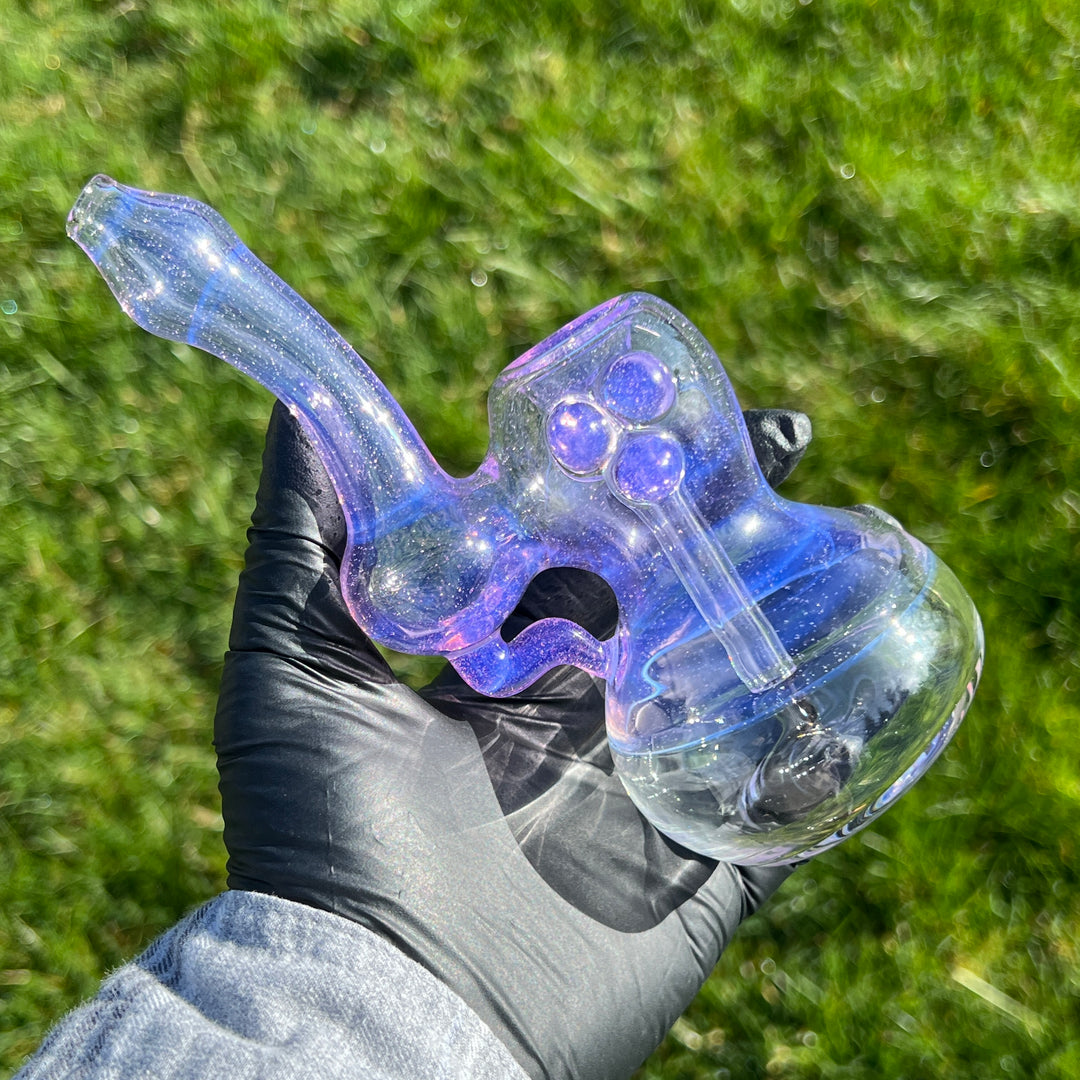 Lavender Marble Bubbler Glass Pipe Sable Haze   