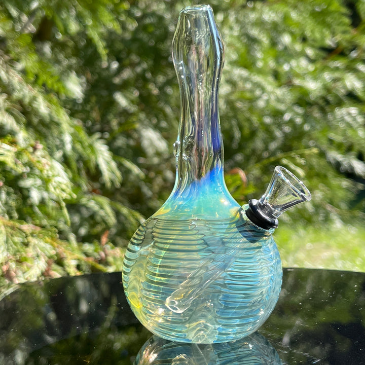 5" Silver Fumed Mini Bong Glass Pipe Mary Jane's Glass   