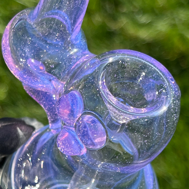 Lavender Marble Bubbler Glass Pipe Sable Haze   