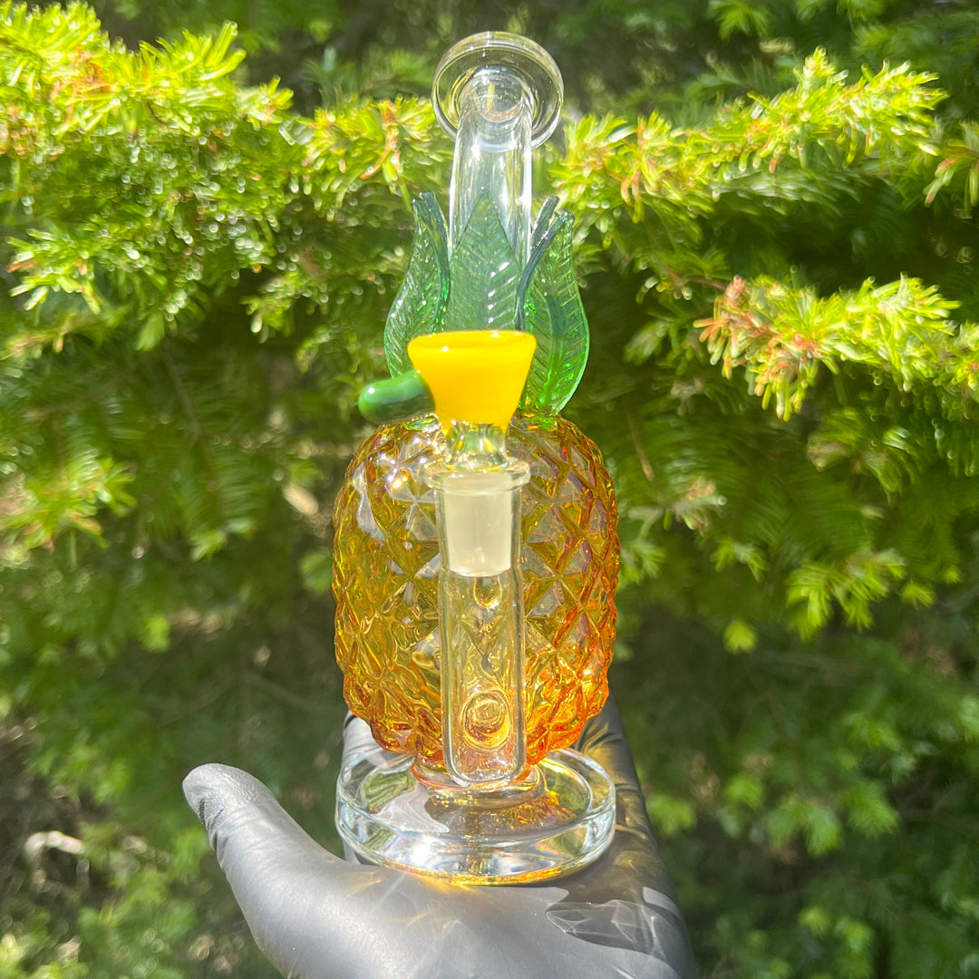 Pineapple Bubbler Glass Pipe TG   