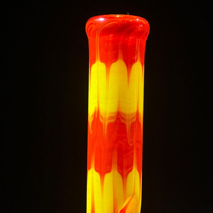 11" Colombian Red Beaker Bong Glass Pipe Mary Jane's Glass