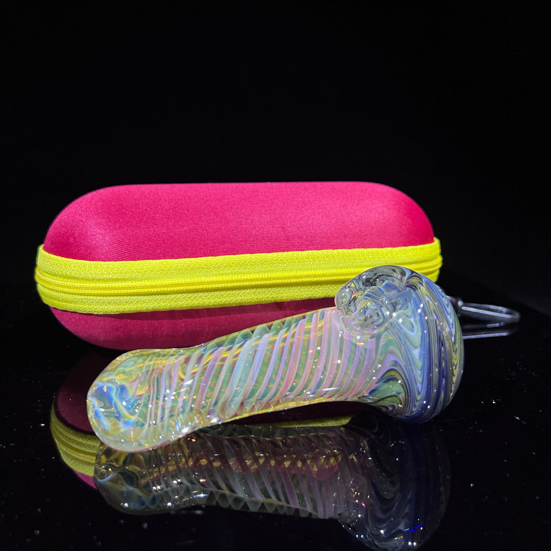 Fumed Swirl Pipe + Case Combo Glass Pipe TG   