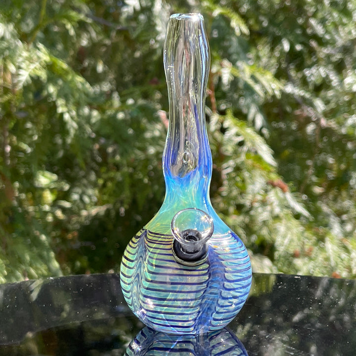 5" Silver Fumed Mini Bong Glass Pipe Mary Jane's Glass   