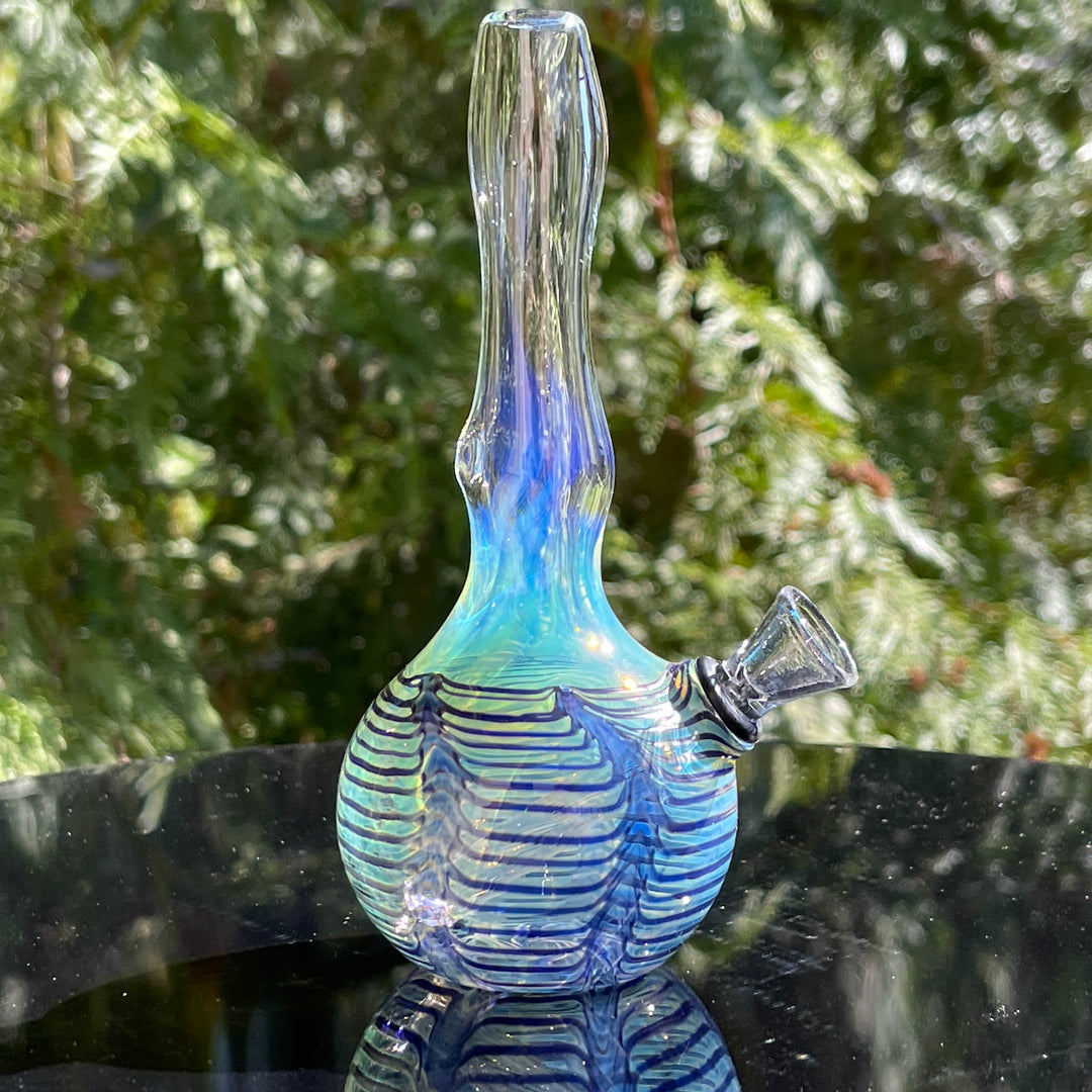 5" Silver Fumed Mini Bong Glass Pipe Mary Jane's Glass   