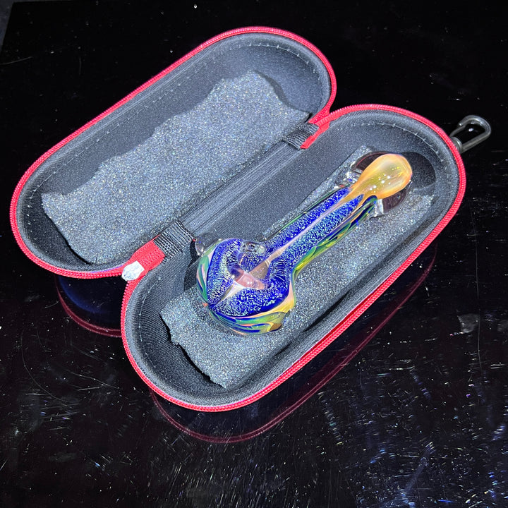 Dichro Fume Pipe + Case Combo Glass Pipe TG   