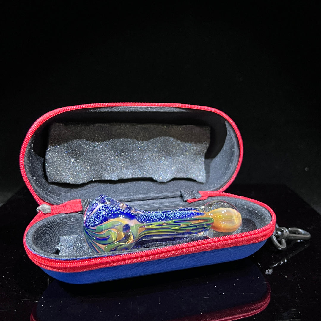 Dichro Fume Pipe + Case Combo Glass Pipe TG   