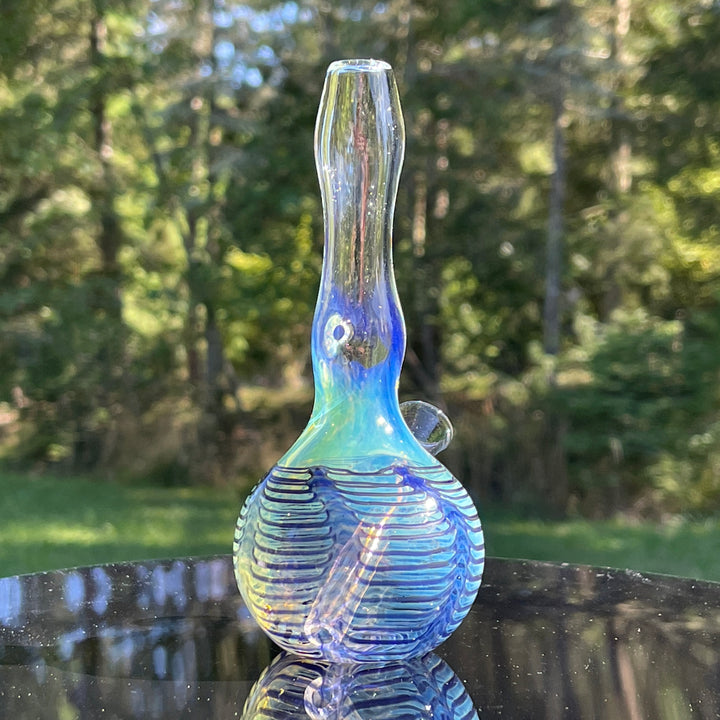 5" Silver Fumed Mini Bong Glass Pipe Mary Jane's Glass   