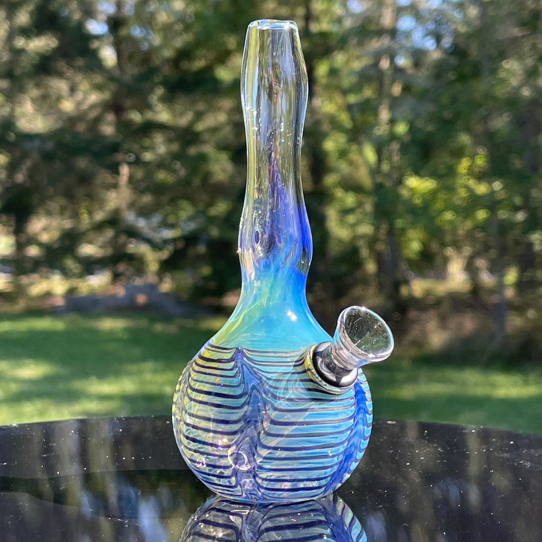 5" Silver Fumed Mini Bong Glass Pipe Mary Jane's Glass   