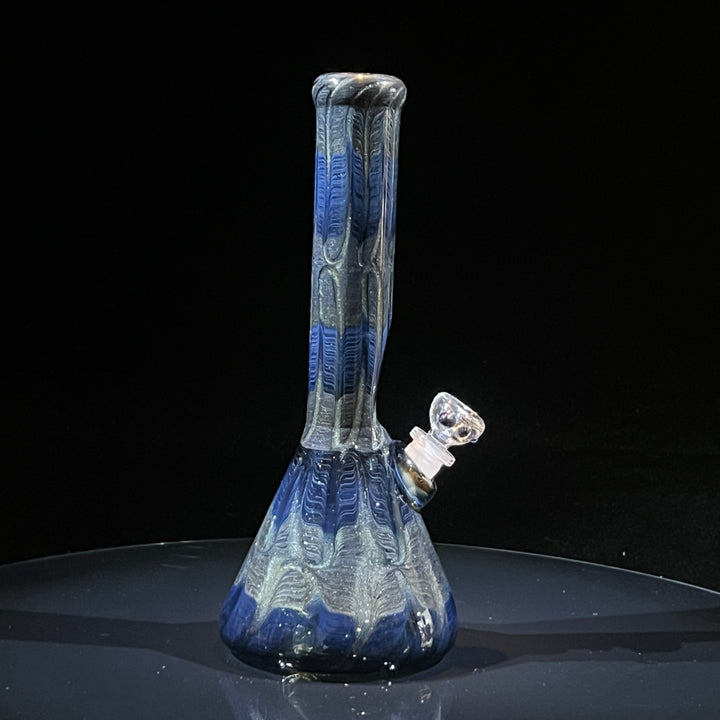 11" Midnight Sparkle Beaker Bong Glass Pipe Mary Jane's Glass