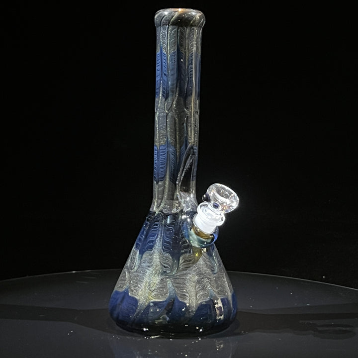 11" Midnight Sparkle Beaker Bong Glass Pipe Mary Jane's Glass