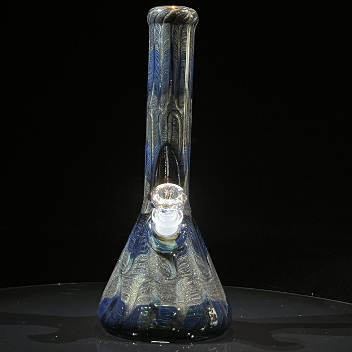 11" Midnight Sparkle Beaker Bong Glass Pipe Mary Jane's Glass