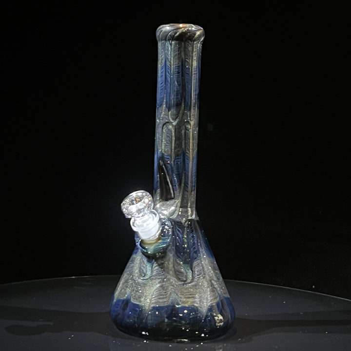 11" Midnight Sparkle Beaker Bong Glass Pipe Mary Jane's Glass