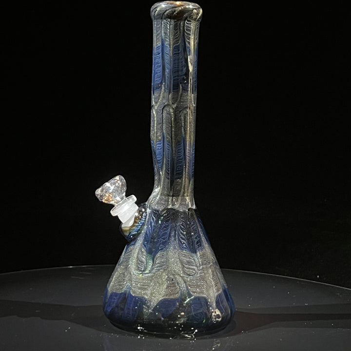 11" Midnight Sparkle Beaker Bong Glass Pipe Mary Jane's Glass