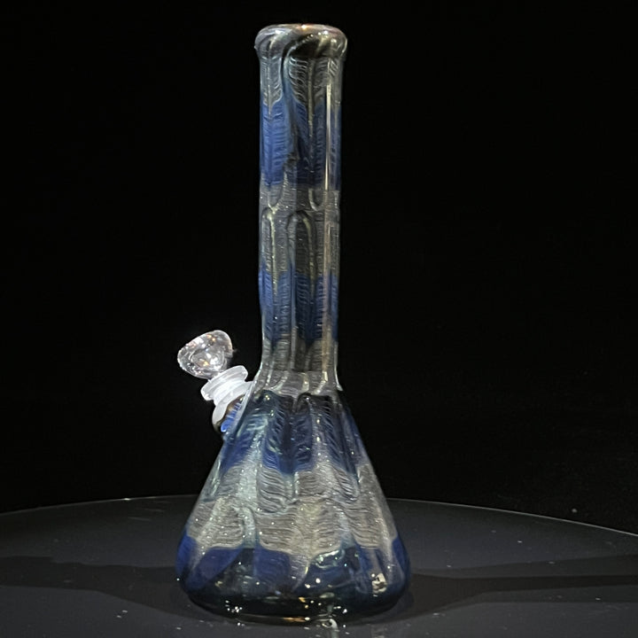 11" Midnight Sparkle Beaker Bong Glass Pipe Mary Jane's Glass