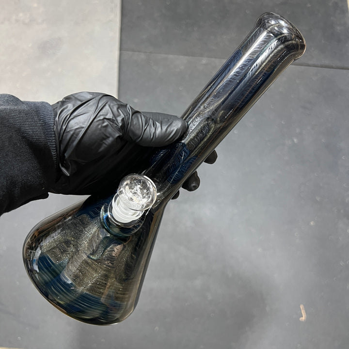 11" Midnight Sparkle Beaker Bong Glass Pipe Mary Jane's Glass