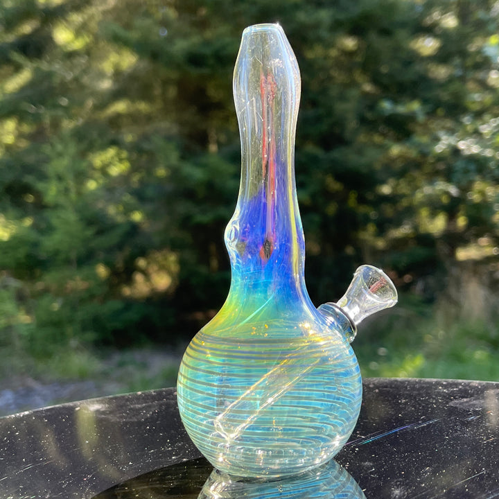 5" Silver Fumed Mini Bong Glass Pipe Mary Jane's Glass   