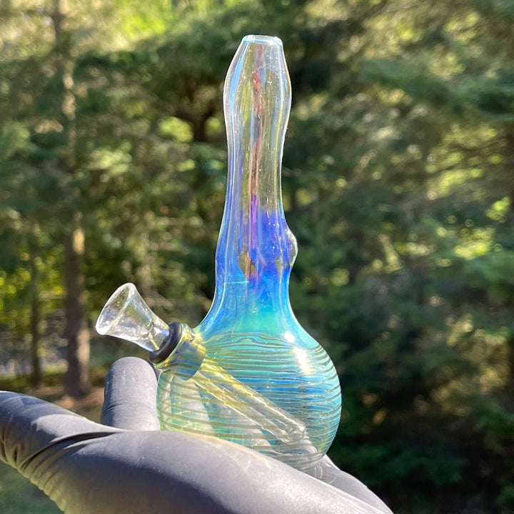 5" Silver Fumed Mini Bong Glass Pipe Mary Jane's Glass   