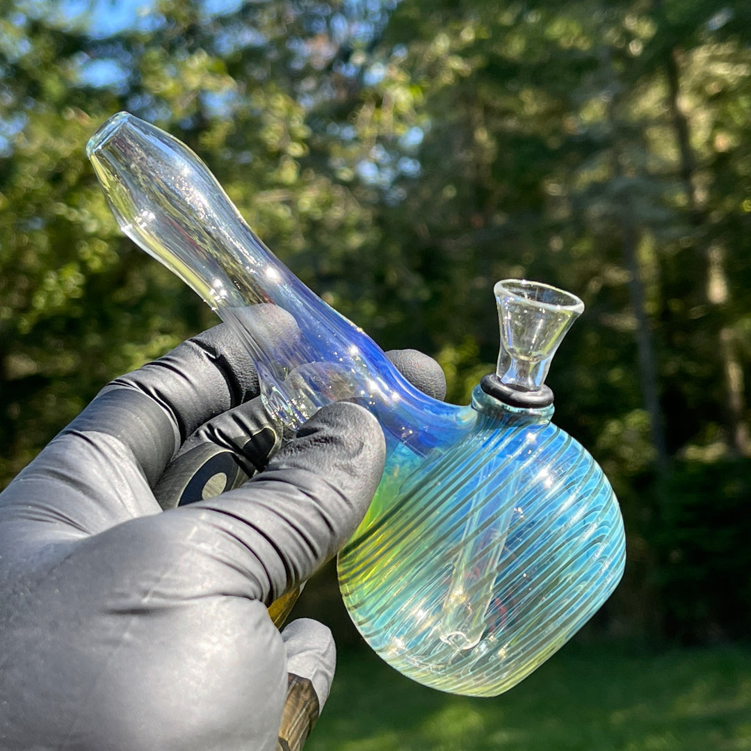 5" Silver Fumed Mini Bong Glass Pipe Mary Jane's Glass   