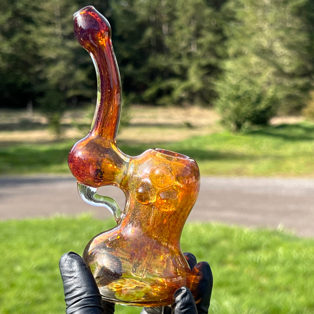 Smooth as Frit Bubbler Glass Pipe Sable Haze   