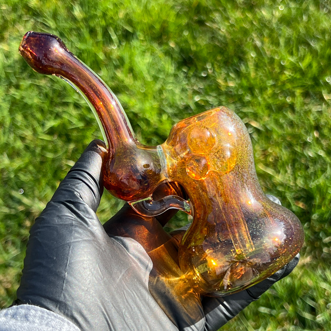 Smooth as Frit Bubbler Glass Pipe Sable Haze   