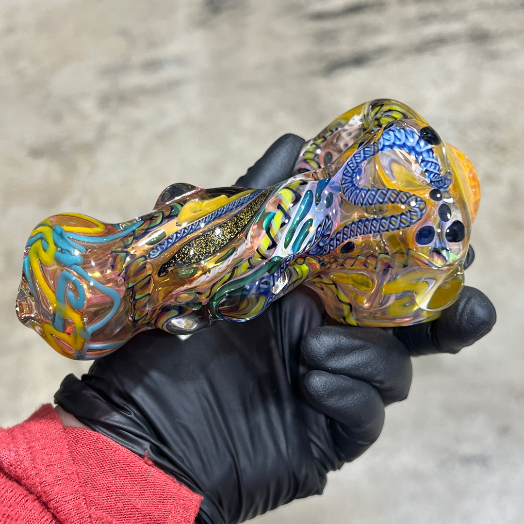 Molten Thick and Twisted Pipe Glass Pipe Molten Imagination   