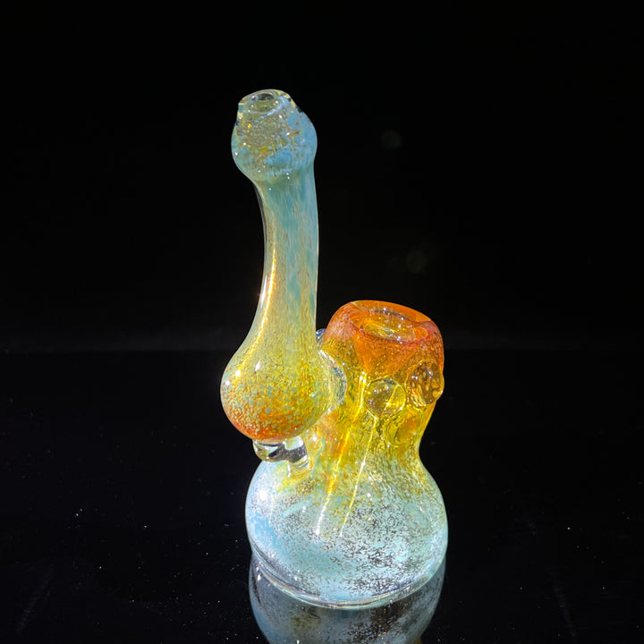 Smooth as Frit Bubbler Glass Pipe Sable Haze   