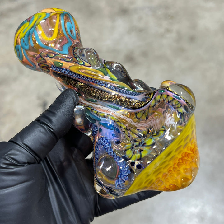 Molten Thick and Twisted Pipe Glass Pipe Molten Imagination   