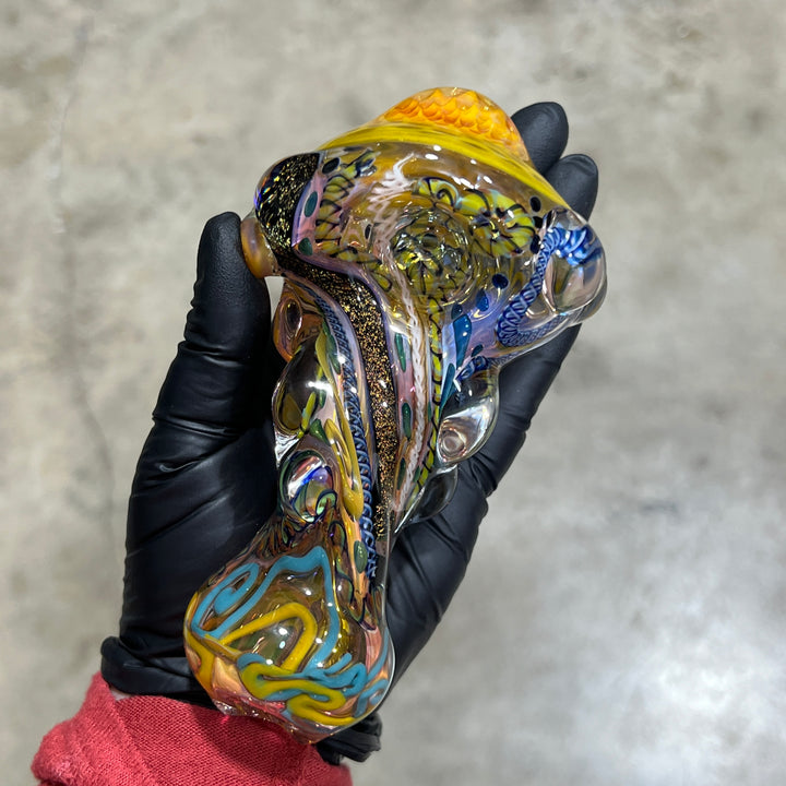 Molten Thick and Twisted Pipe Glass Pipe Molten Imagination   