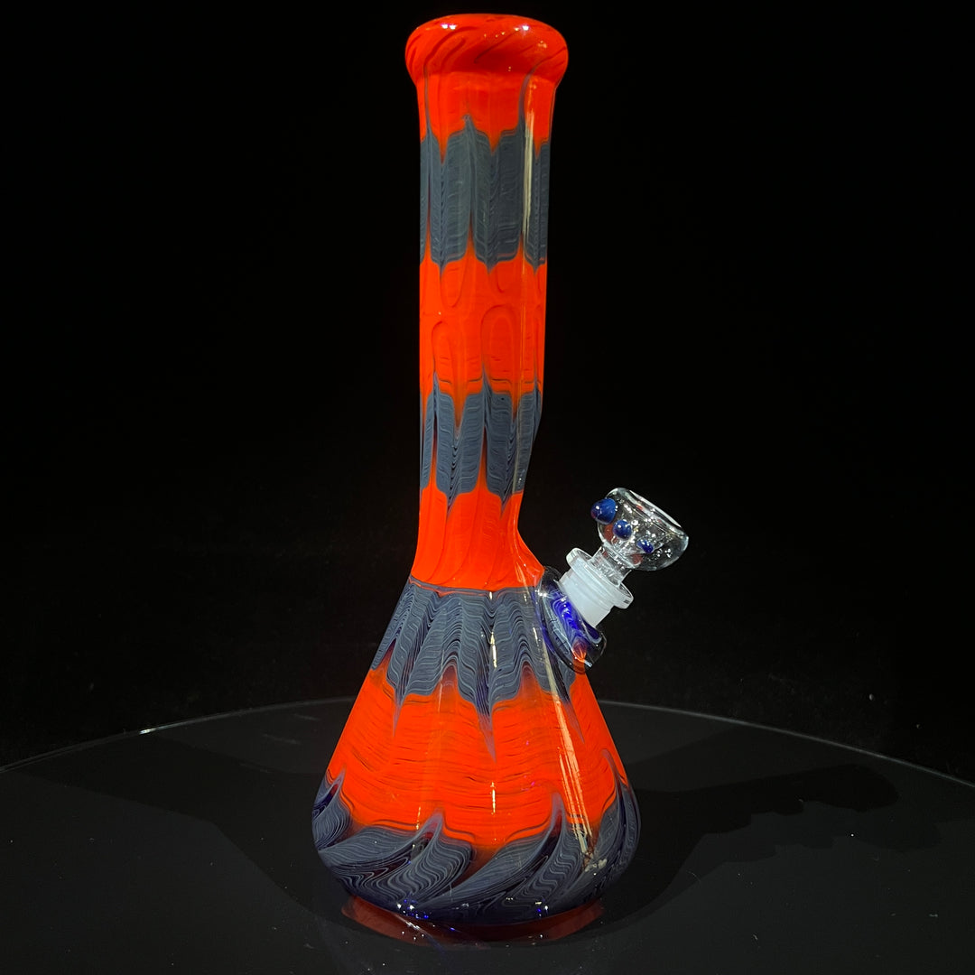 11" Very Berry Beaker Bong Glass Pipe Mary Jane's Glass